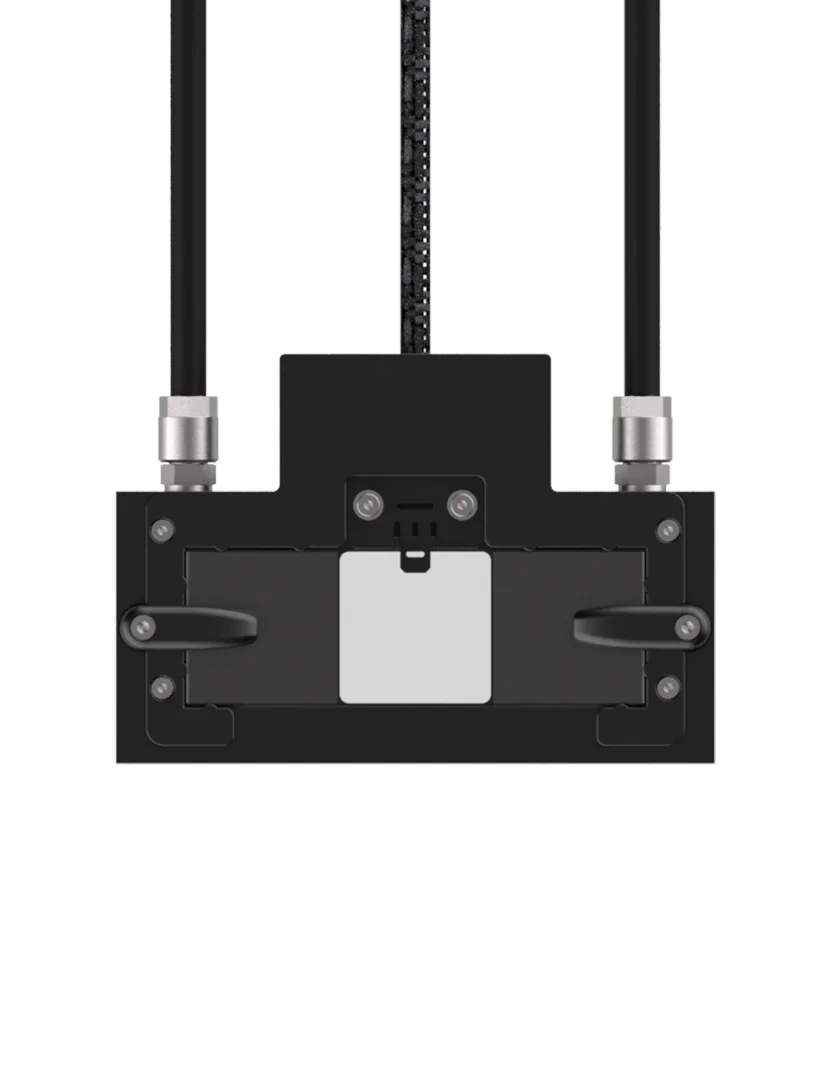 The Vulcan temperature stage, with its coolant lines and stage connector